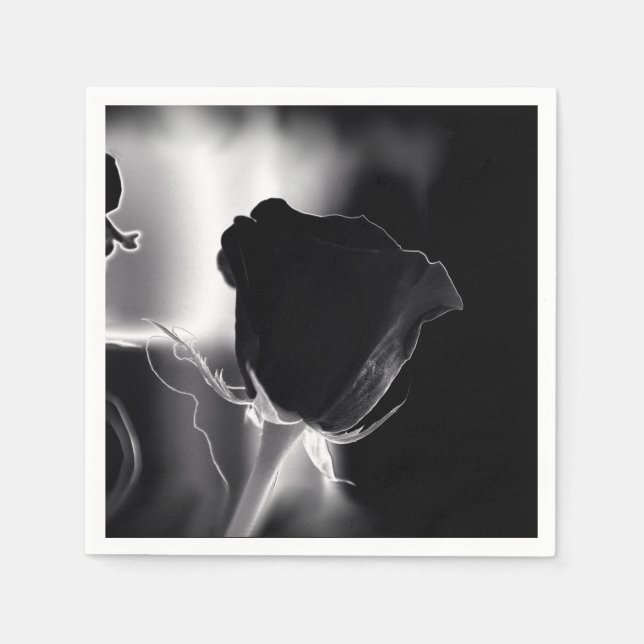 Rose Noire Serviette (Vorderseite)