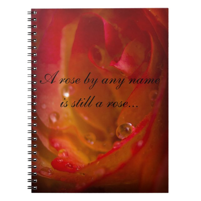Rose Notebook 1 Notizblock (Vorderseite)