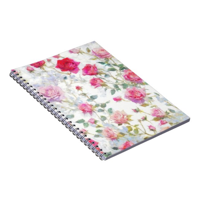 Rose Notizblock (Rechte Seite)