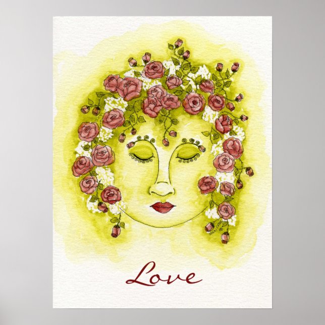 Rose Nymph Poster - Sprichwort anpassen (Vorne)