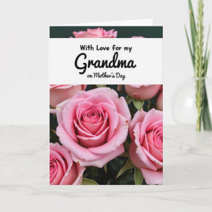 Rose Oma Muttertagskarte Karte
