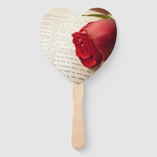 Rose on Shakespeare Fächer (Vorderseite)