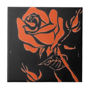 "Rose Orange" Küche Garten Keramik Tile Fliese