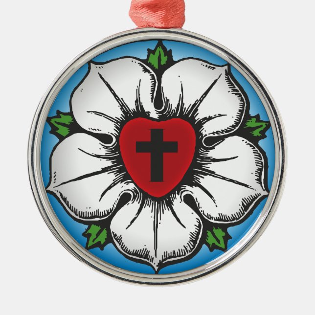 Rose Ornament Aus Metall (Vorne)