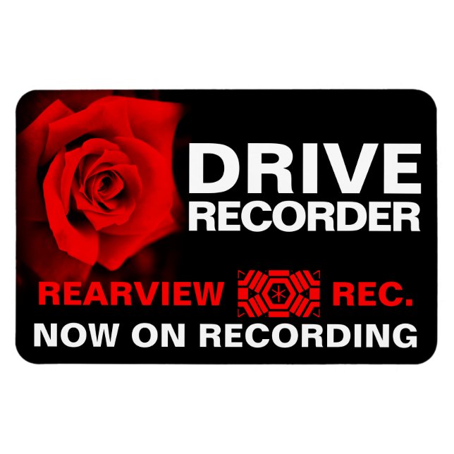 Rose Osaka：Warnschild Magnet (Horizontal)