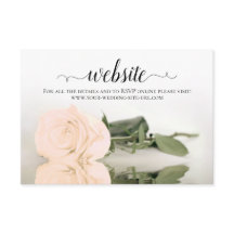 Rose Pale Elegante Wedding Website