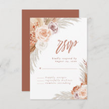 Rose Pampas Terracotta Boho Wedding
