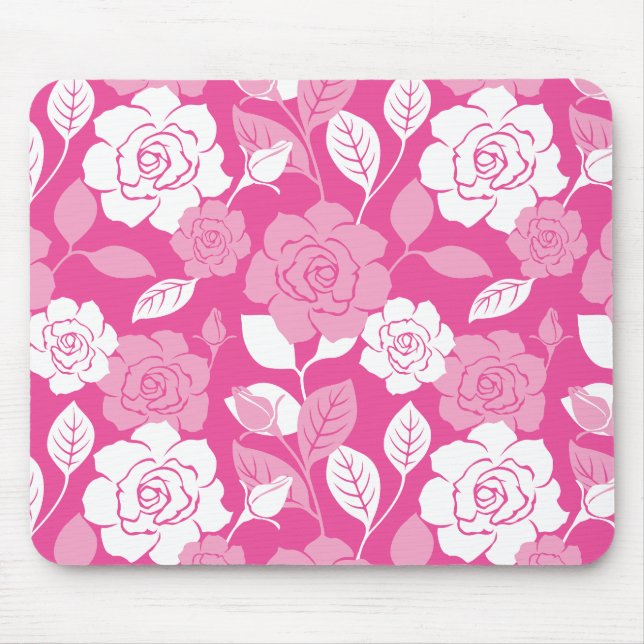 ROSE PATTERN (PINK) MOUSEPAD (Vorne)