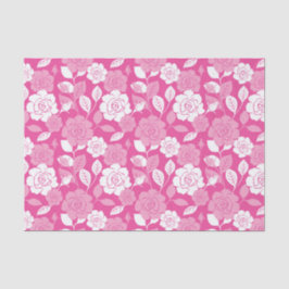 ROSE PATTERN (PINK) SEIDENPAPIER