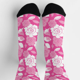 ROSE PATTERN (PINK) SOCKEN
