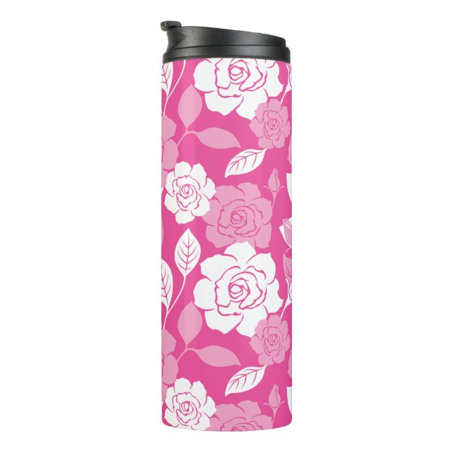 ROSE PATTERN (PINK) THERMOSBECHER (Nach rechts gedreht)
