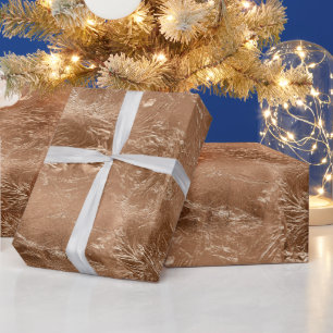 Rose Peach Gold Glam Geschenkpapier