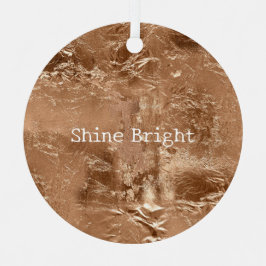 Rose Peach Gold Glam Ornament Aus Metall