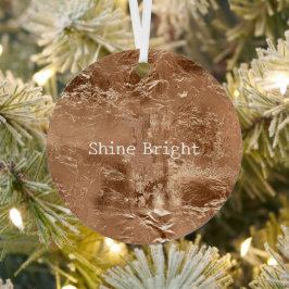 Rose Peach Gold Glam Ornament Aus Metall
