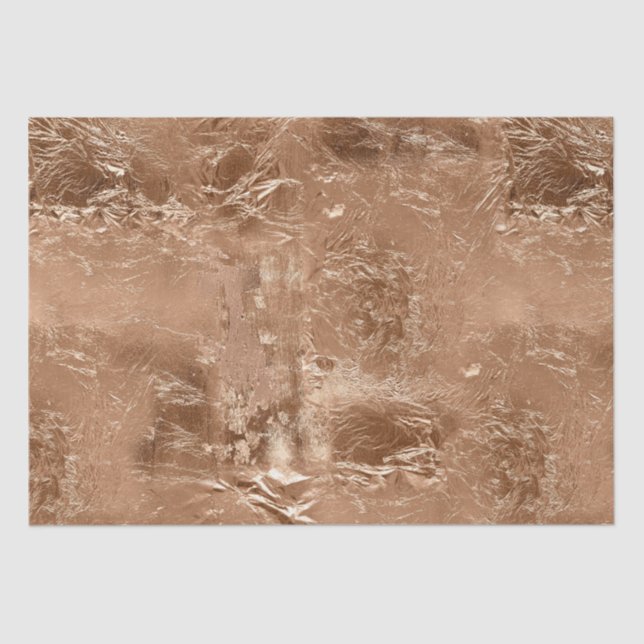 Rose Peach Gold Glam Seidenpapier (Vorderseite)