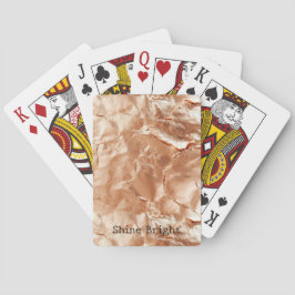 Rose Peach Gold Glam Spielkarten