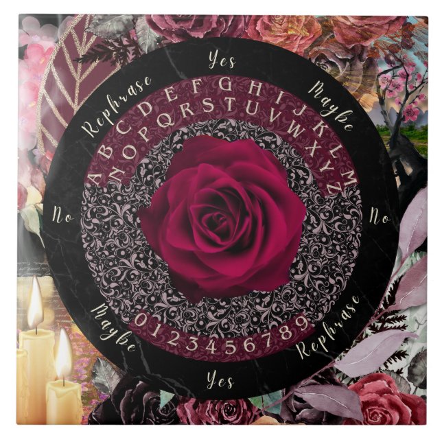 Rose Pendulum Board Fliese (Vorderseite)
