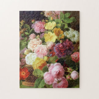Rose, Peonies und andere Blume Niederländische Kun Puzzle