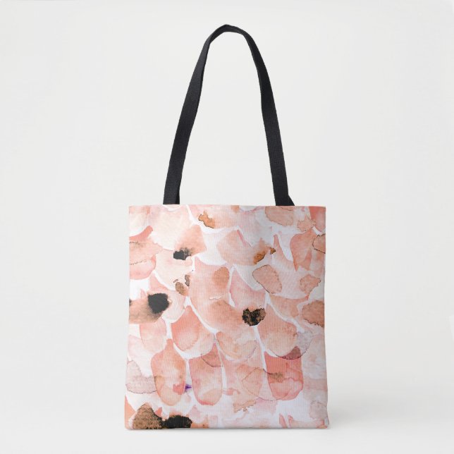 Rose, Peony, und Blätter, Aquarellmuster. (Vorderseite)