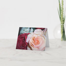 Rose Personalisiert 45. Hochzeitstag Karte