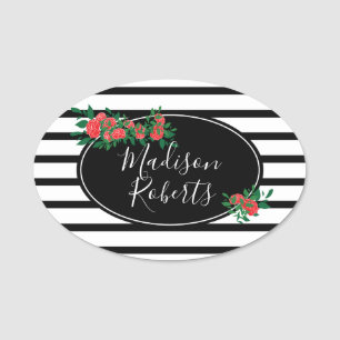 Rose Personalisiert Namensschild