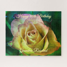 Rose Personalizable Message Jigsaw Puzzle
