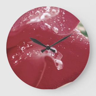 Rose Petal Clock Große Wanduhr
