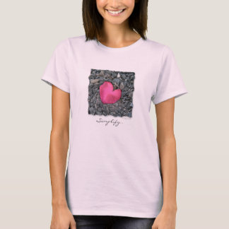 Rose Petal Heart T - Shirt