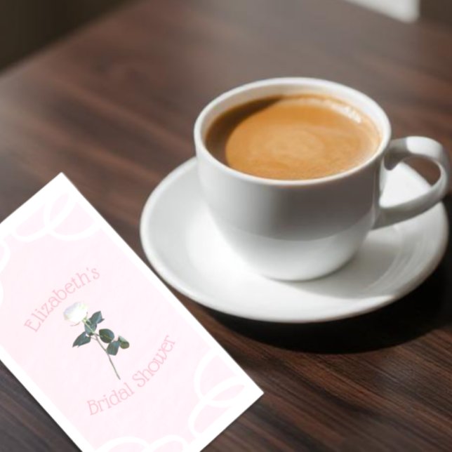 Rose Petal Pink Brautparty Napkins Serviette (Von Creator hochgeladen)