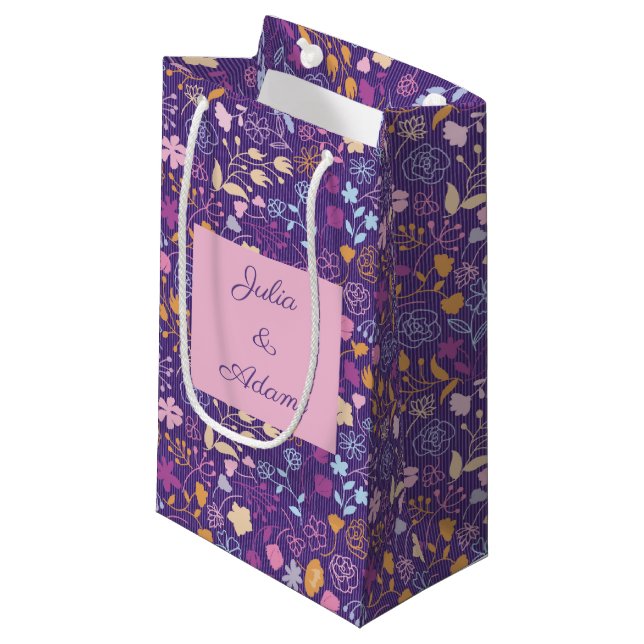 Rose & Petals Geschenktasche Kleine Geschenktüte (Vorderseite Schrägansicht)
