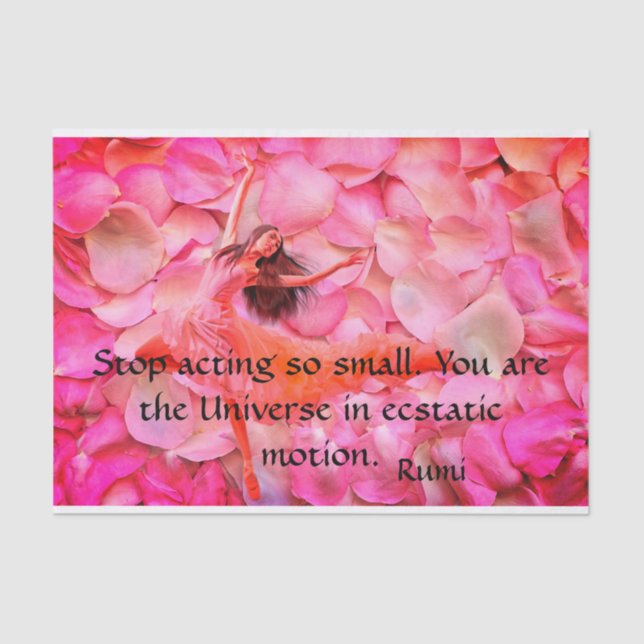 Rose Petals und Tanztissue Seidenpapier (Vorderseite)