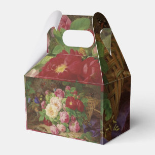 Rose Piece im Waldboden mit Schmetterlingen Geschenkschachtel