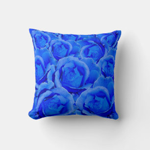 Rose Pillows Blue Rose Kissen Blume Dekoration