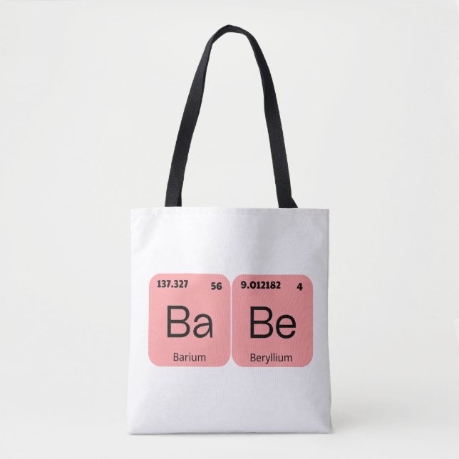 Rose Pink Babe Periodisches Tabellenelement (Vorderseite)