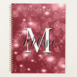 Rose Pink Bokeh Modern Monogram Sparkle Planner Planer<br><div class="desc">Dieser Planer hat einen Hintergrund von Rose rosa Barke Funkeln. Einfach und modern. Füllen Sie es mit einem personalisierten Monogramm und Namen aus. Erstellt von der einfachen Farmhouse Press.</div>