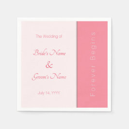 Rose Pink Forever fängt einfach an, eine elegante Serviette