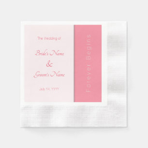 Rose Pink Forever fängt einfach an, eine elegante Serviette