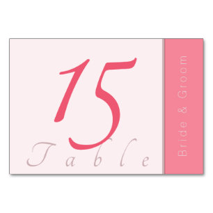 Rose Pink Forever fängt einfach an, eine elegante  Tischnummer