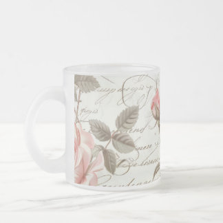 Rose Pink Glass Cup Mattglastasse