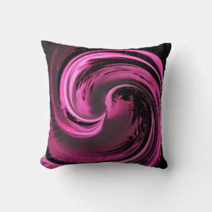 Rose Pink Island Wave Throw Kissen