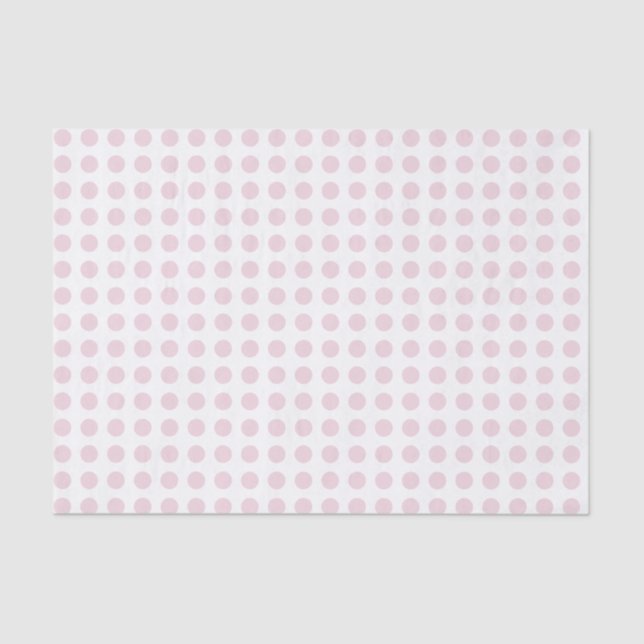 Rose Pink Polka Dot Decoupage Seidenpapier (Vorderseite)