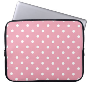 Rose Pink Polka Dot Laptop-Sieb Laptopschutzhülle