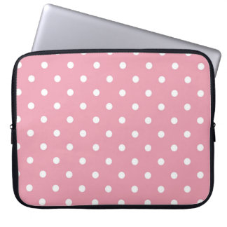 Rose Pink Polka Dot Laptop-Sieb Laptopschutzhülle
