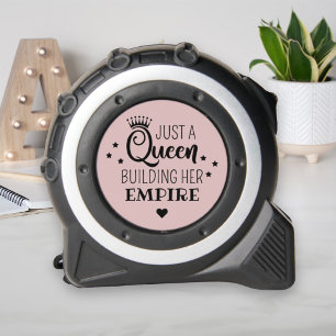 Rose Pink Queen erbaut ihr Imperium Zitat Maßband