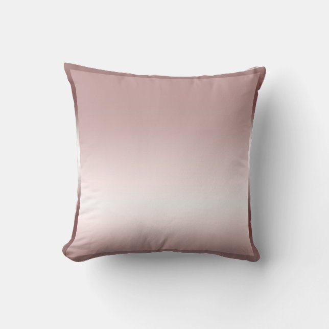 Rose Pink Sateen Satin Shine Moderner Glamour Glam Kissen (Vorderseite)