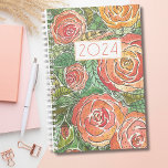 Rose Planer<br><div class="desc">Bleibe im Stil mit unserem nicht-datierten Watercolor Rose Monthly Planer. Dieser Planer besticht durch eine wunderschöne Aquarellfarben-Rose in sanften Fingern und Korallen, die Ihrer täglichen Planung eine elegante, künstlerische Touch verleihen. Das Cover zeichnet sich durch ein zentriertes, kühn und modernes Jahr aus, das an das Jahr angepasst werden kann. Behalt...</div>