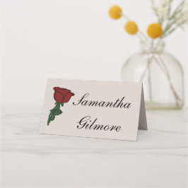 Rose Platzkarte