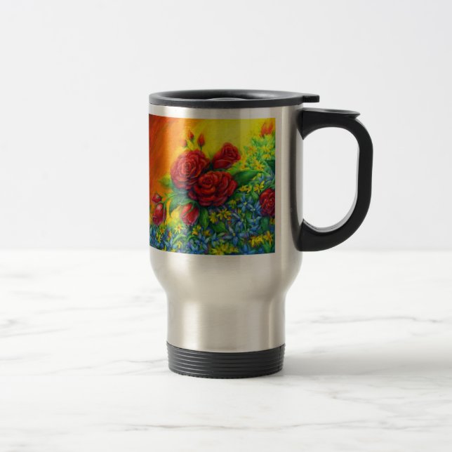 Rose Plumage Reisebecher (Rechts)