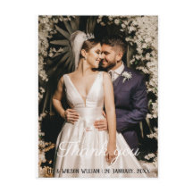 Rose Poster Hochzeit danke Ihnen wunderbar