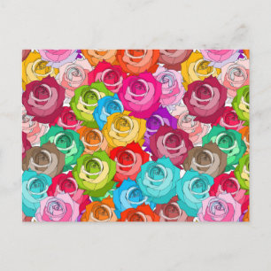 Rose Postkarte